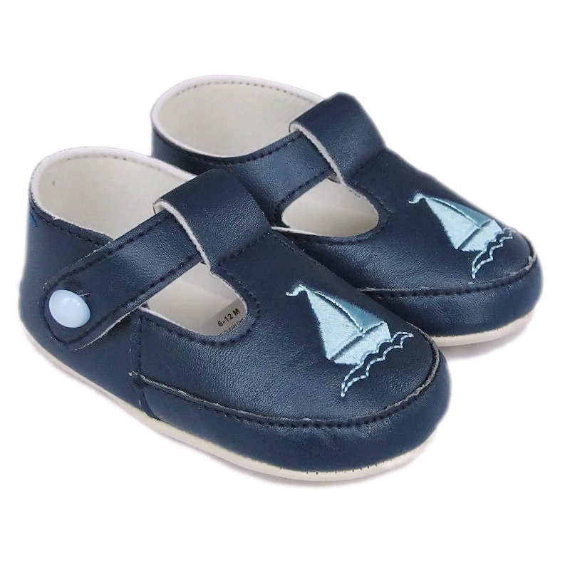 navy pram shoes